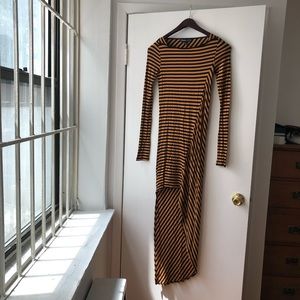 Elizabeth and James NWT dress striped asymmetrical